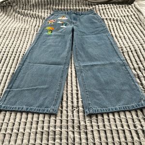 Mariah Elizabeth wide legged jeans